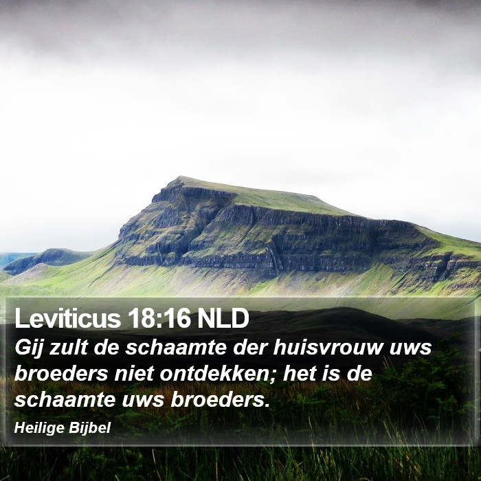 Leviticus 18:16 NLD Bible Study