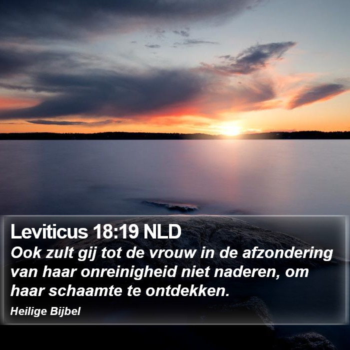 Leviticus 18:19 NLD Bible Study