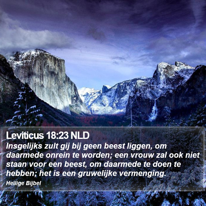 Leviticus 18:23 NLD Bible Study