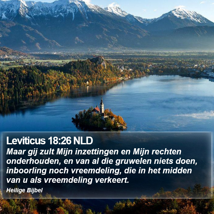 Leviticus 18:26 NLD Bible Study