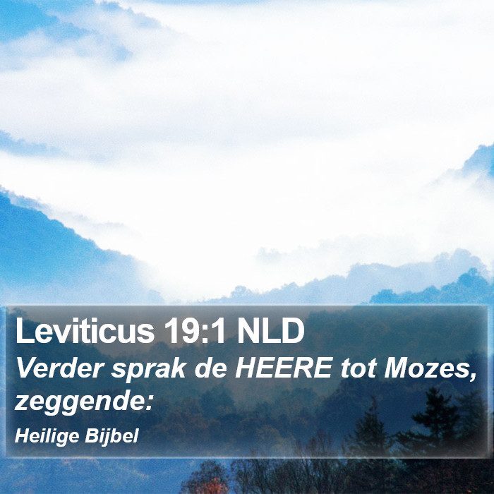 Leviticus 19:1 NLD Bible Study