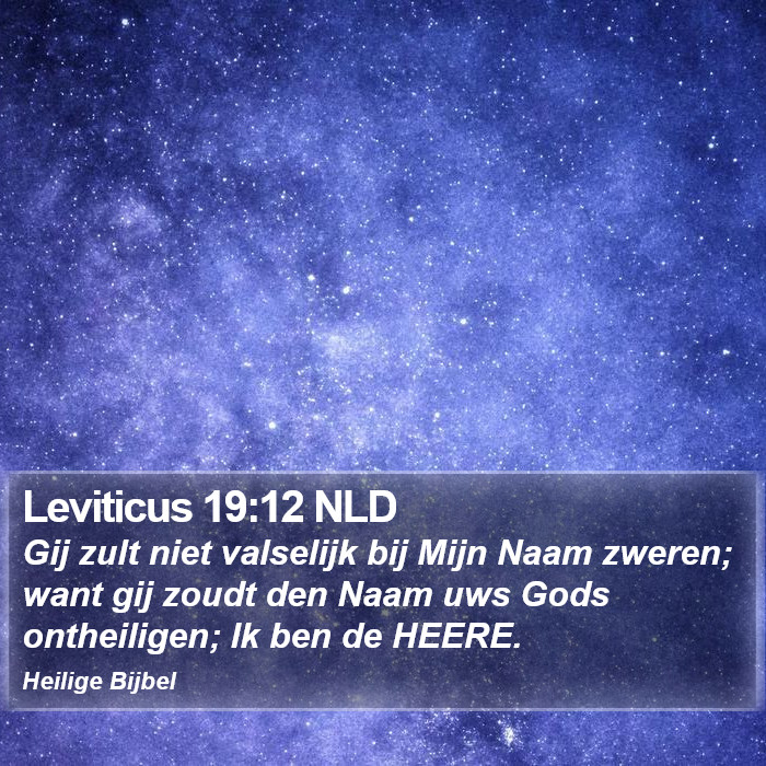 Leviticus 19:12 NLD Bible Study