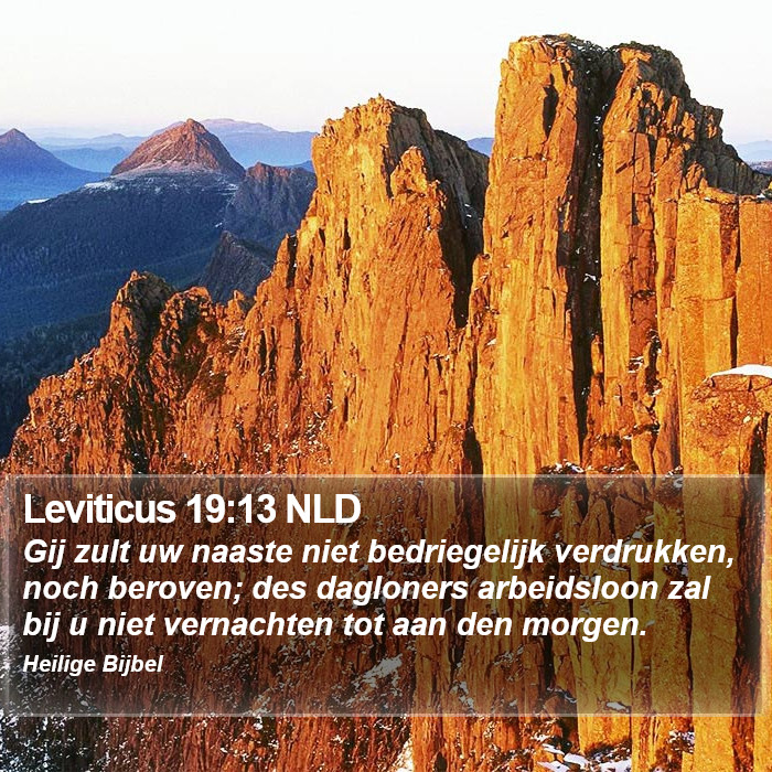 Leviticus 19:13 NLD Bible Study