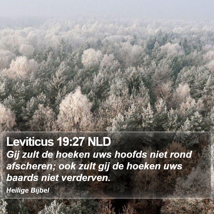 Leviticus 19:27 NLD Bible Study