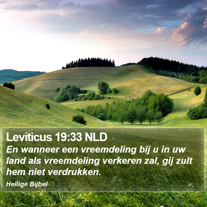 Leviticus 19:33 NLD Bible Study