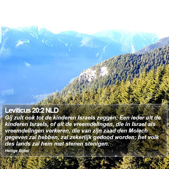 Leviticus 20:2 NLD Bible Study