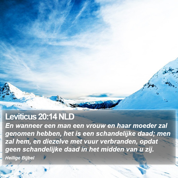 Leviticus 20:14 NLD Bible Study