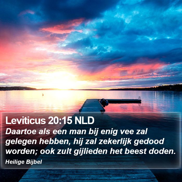 Leviticus 20:15 NLD Bible Study