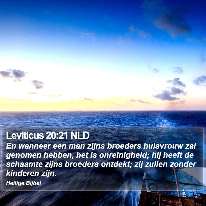 Leviticus 20:21 NLD Bible Study