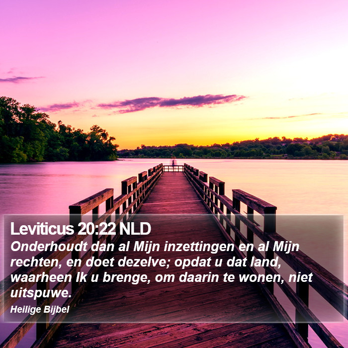 Leviticus 20:22 NLD Bible Study