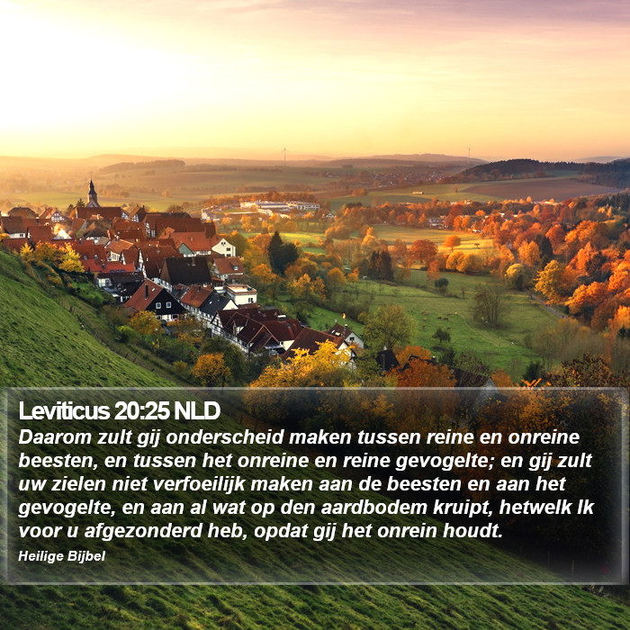 Leviticus 20:25 NLD Bible Study