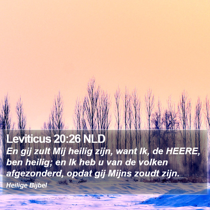 Leviticus 20:26 NLD Bible Study