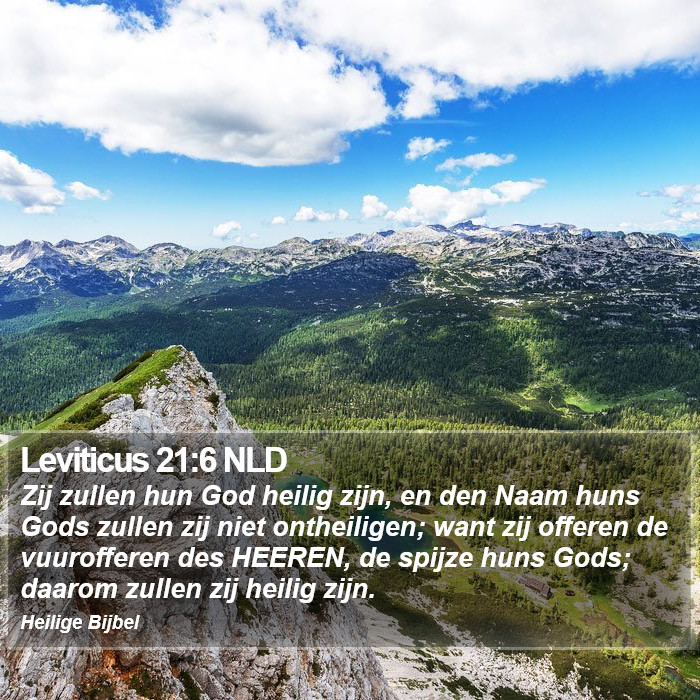 Leviticus 21:6 NLD Bible Study