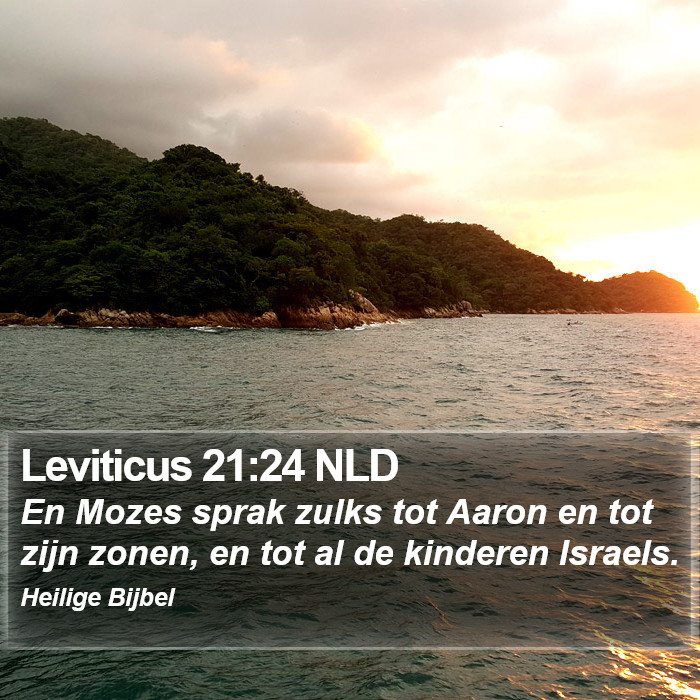 Leviticus 21:24 NLD Bible Study