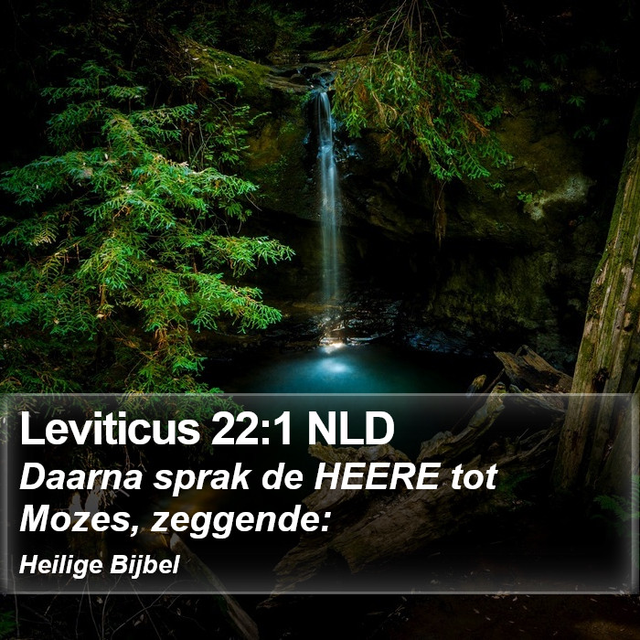 Leviticus 22:1 NLD Bible Study