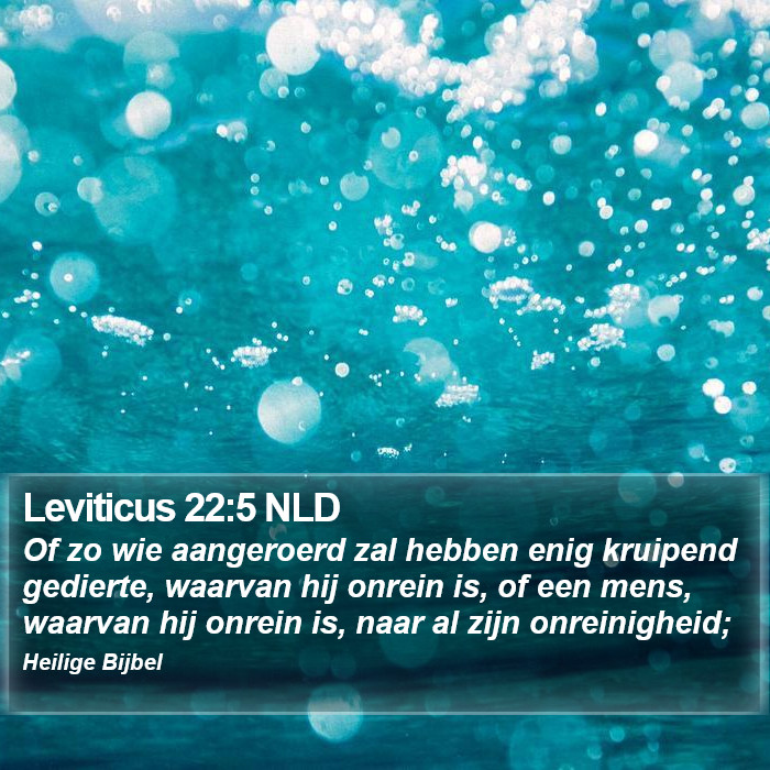 Leviticus 22:5 NLD Bible Study