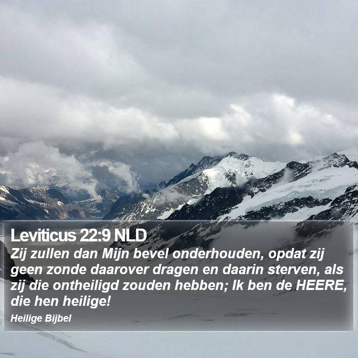 Leviticus 22:9 NLD Bible Study