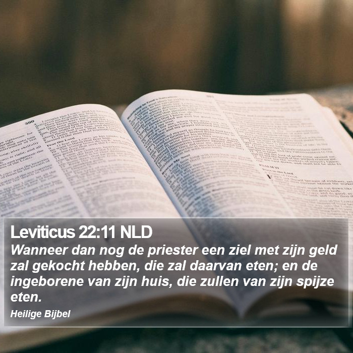 Leviticus 22:11 NLD Bible Study