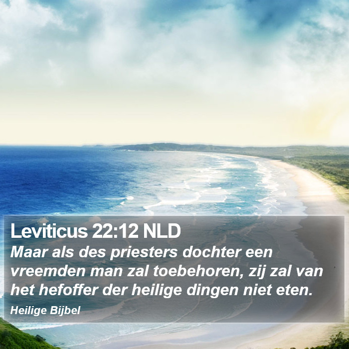 Leviticus 22:12 NLD Bible Study