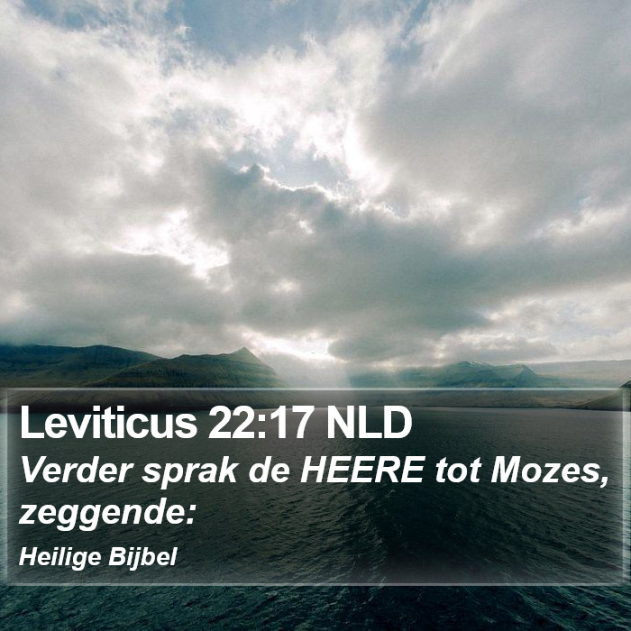 Leviticus 22:17 NLD Bible Study