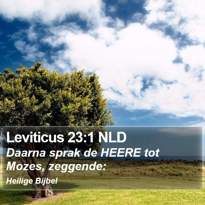 Leviticus 23:1 NLD Bible Study