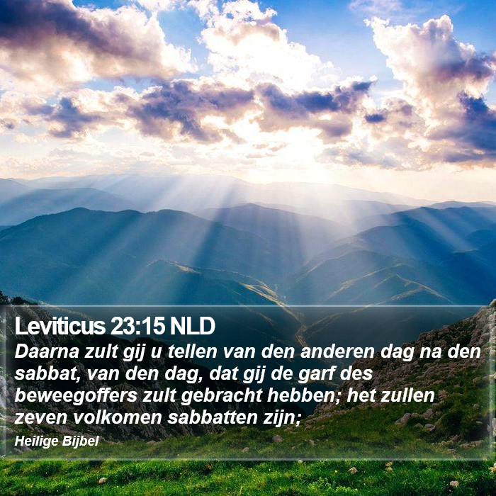 Leviticus 23:15 NLD Bible Study