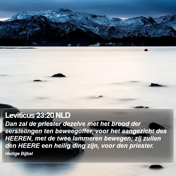 Leviticus 23:20 NLD Bible Study