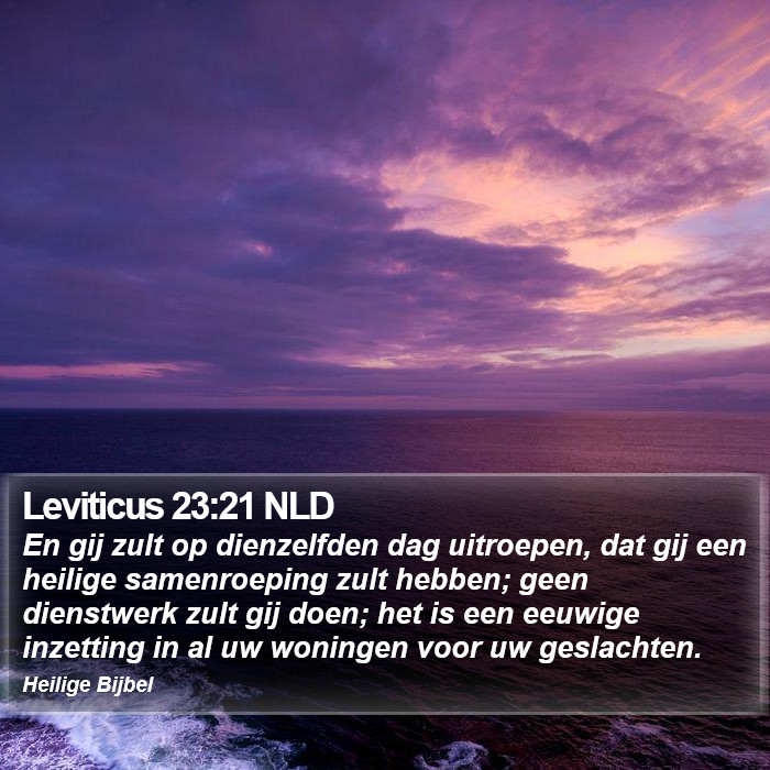 Leviticus 23:21 NLD Bible Study