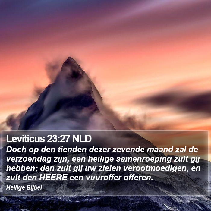 Leviticus 23:27 NLD Bible Study