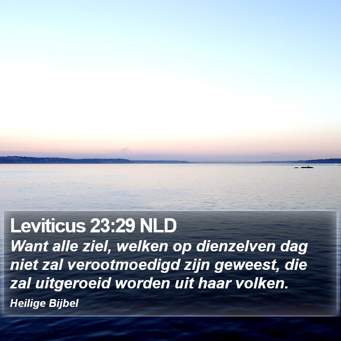 Leviticus 23:29 NLD Bible Study