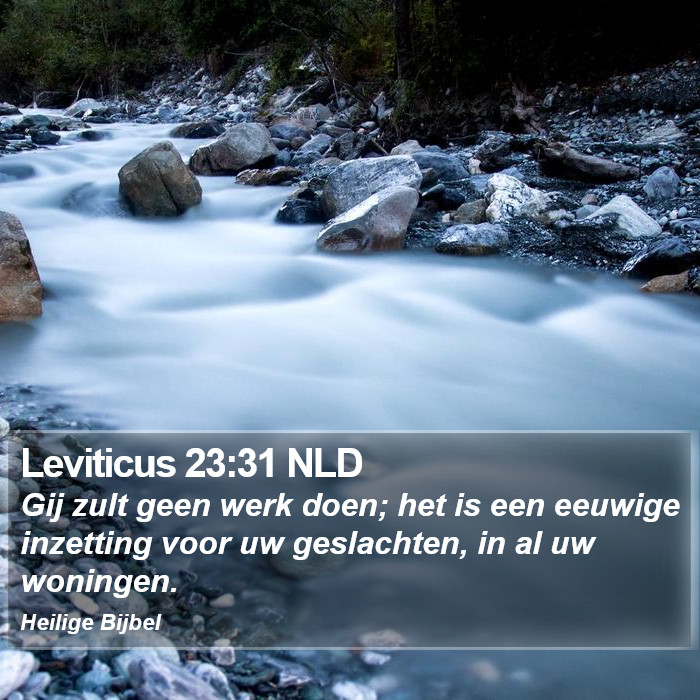 Leviticus 23:31 NLD Bible Study