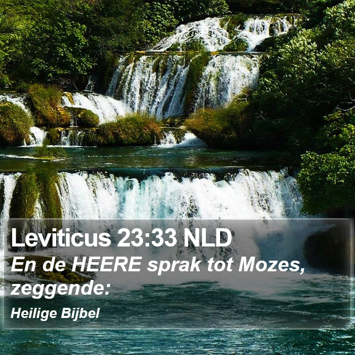 Leviticus 23:33 NLD Bible Study
