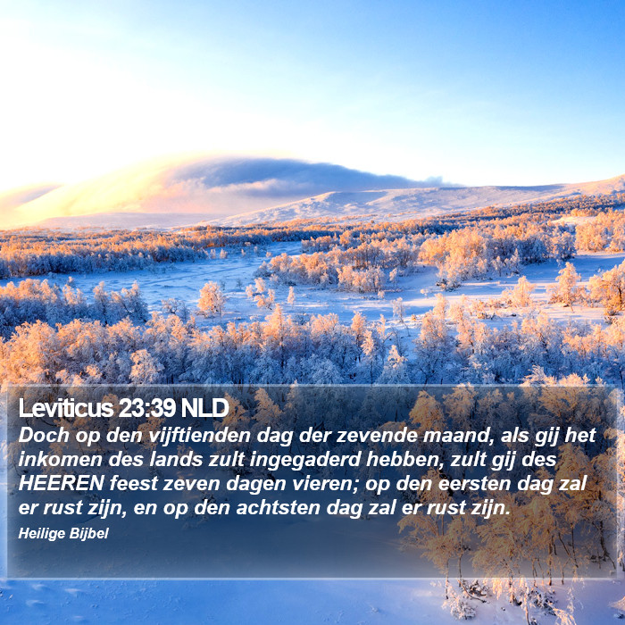 Leviticus 23:39 NLD Bible Study