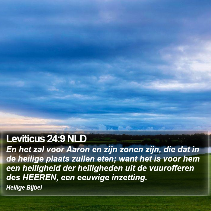 Leviticus 24:9 NLD Bible Study