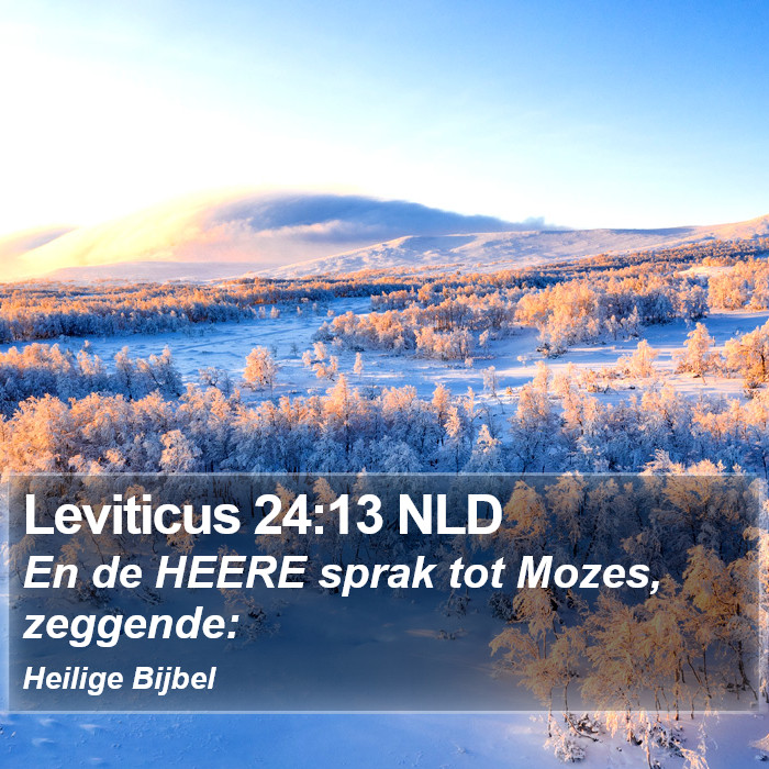 Leviticus 24:13 NLD Bible Study