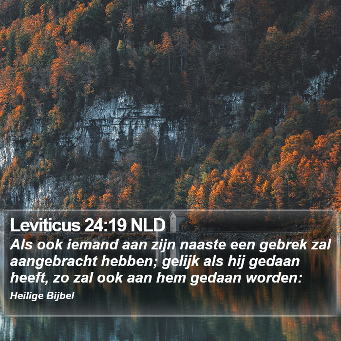 Leviticus 24:19 NLD Bible Study