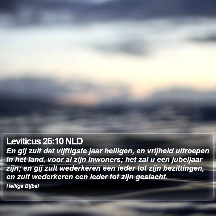 Leviticus 25:10 NLD Bible Study
