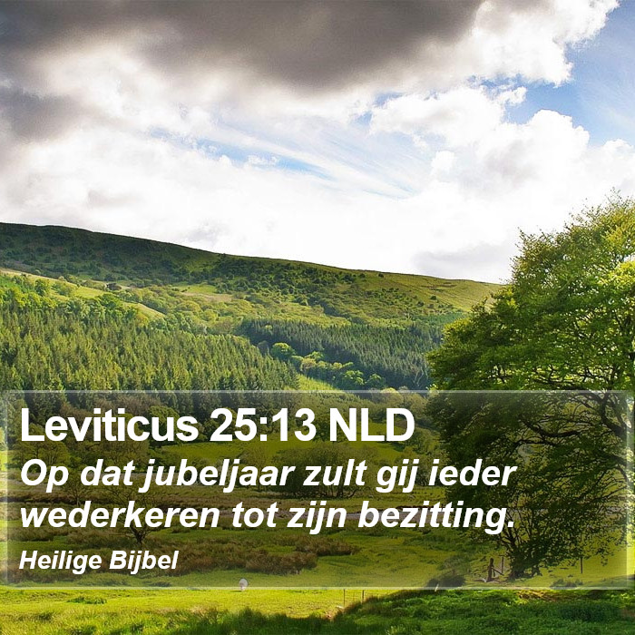 Leviticus 25:13 NLD Bible Study