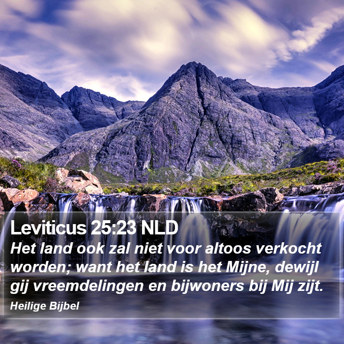 Leviticus 25:23 NLD Bible Study