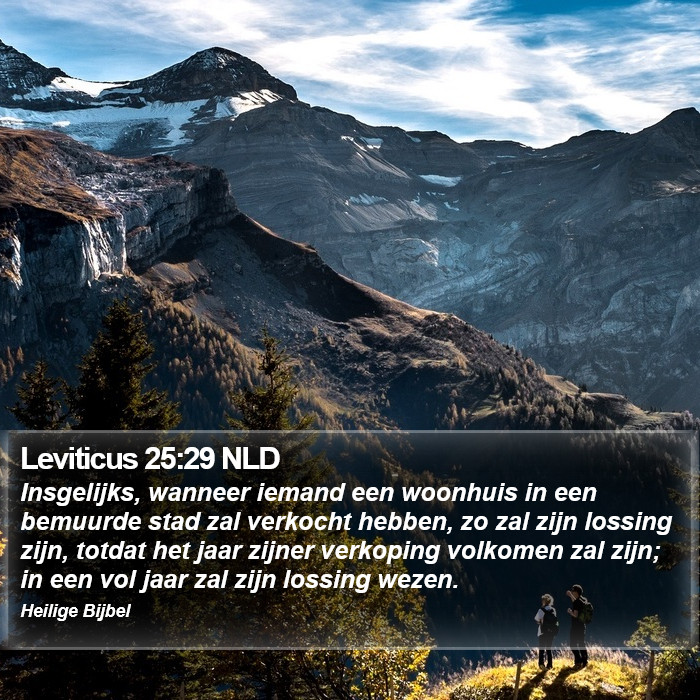 Leviticus 25:29 NLD Bible Study
