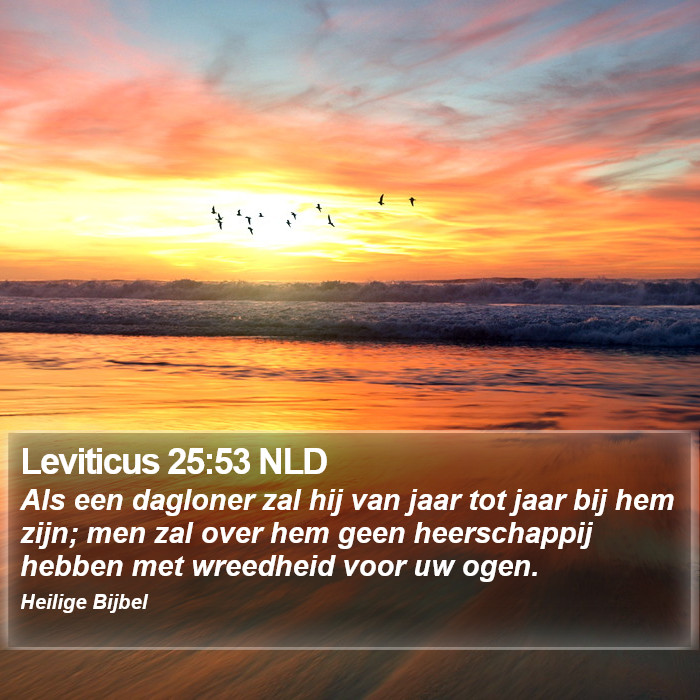 Leviticus 25:53 NLD Bible Study