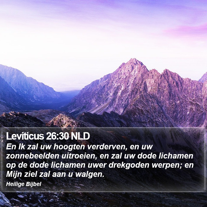 Leviticus 26:30 NLD Bible Study