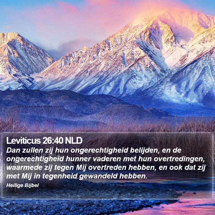 Leviticus 26:40 NLD Bible Study
