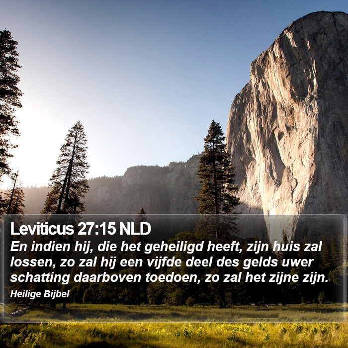 Leviticus 27:15 NLD Bible Study