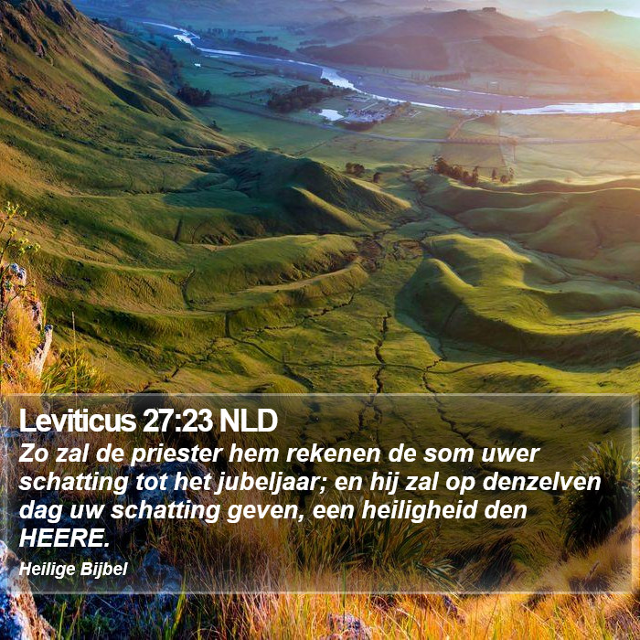 Leviticus 27:23 NLD Bible Study