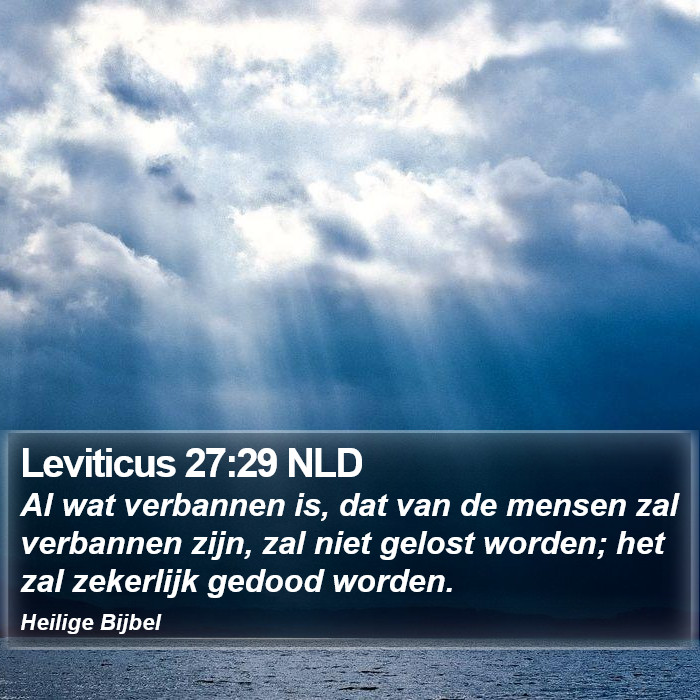 Leviticus 27:29 NLD Bible Study