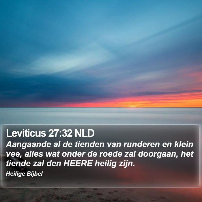 Leviticus 27:32 NLD Bible Study