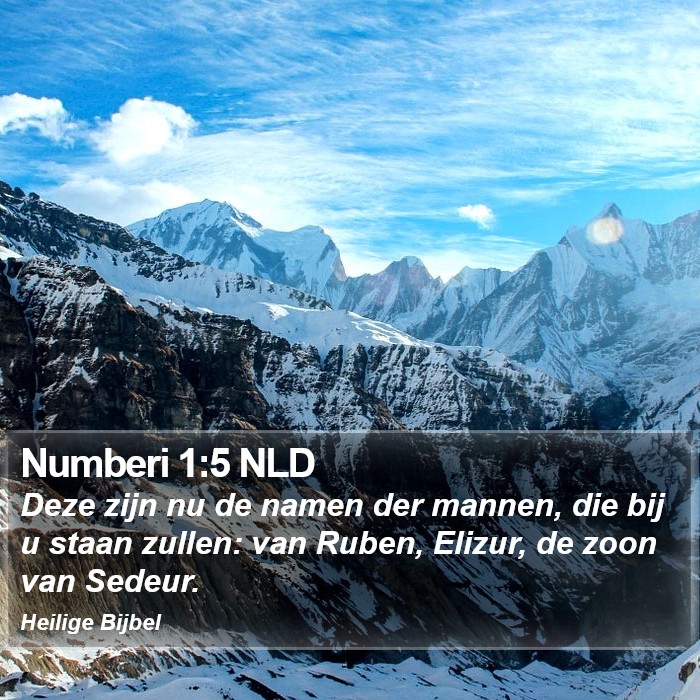 Numberi 1:5 NLD Bible Study