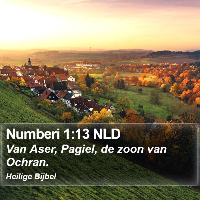 Numberi 1:13 NLD Bible Study