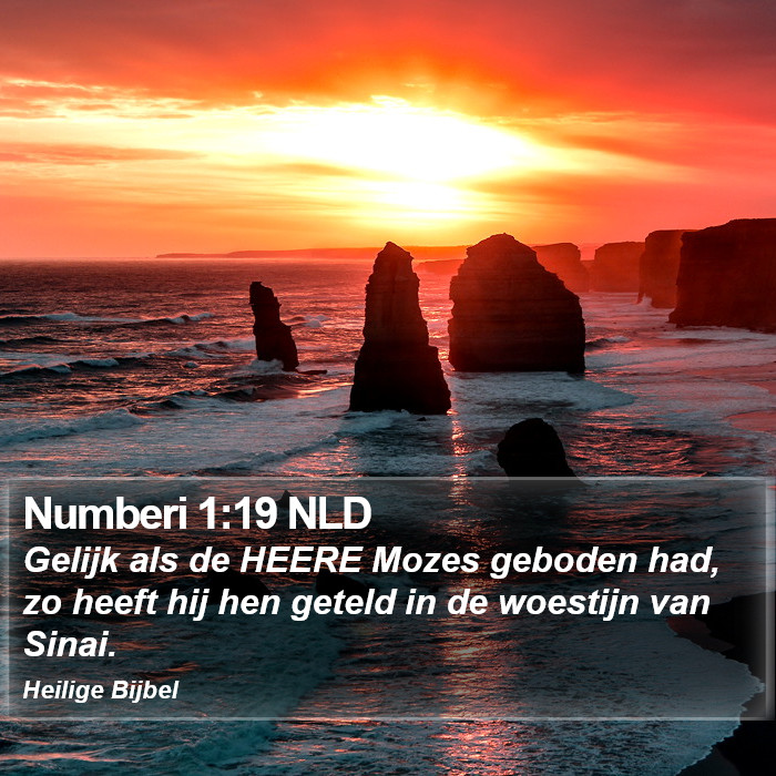 Numberi 1:19 NLD Bible Study